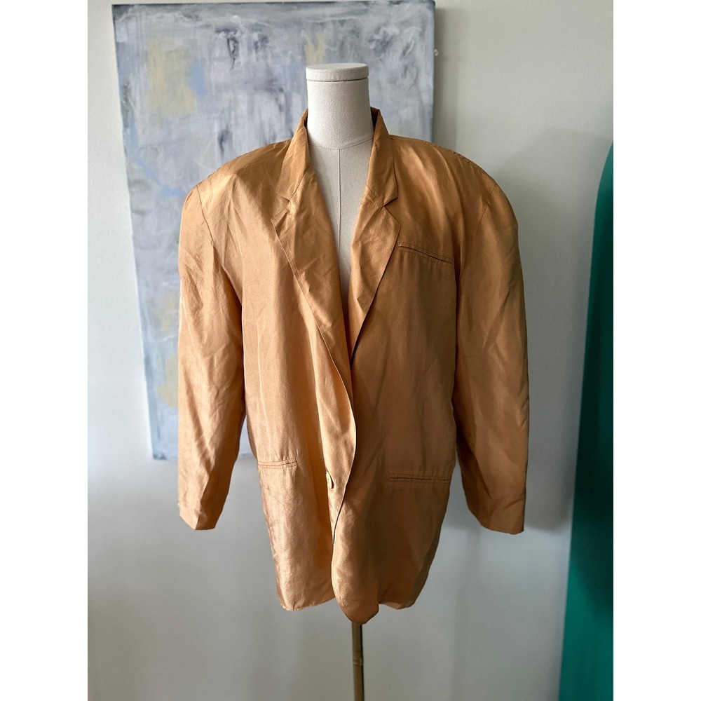 Vintage 1980's MODA Oversized Silk Blazer